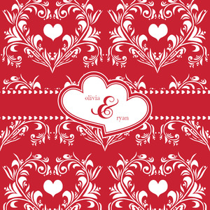 Heart Damask