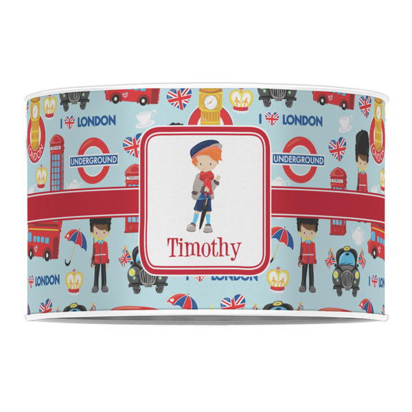 London 12" Drum Lampshade - FRONT (Poly Film)