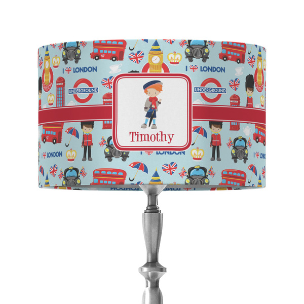 Custom London 12" Drum Lamp Shade - Fabric (Personalized)