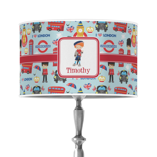 Custom London 12" Drum Lamp Shade - Poly-film (Personalized)
