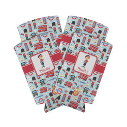 London Can Cooler (tall 12 oz) - Set of 4 (Personalized)