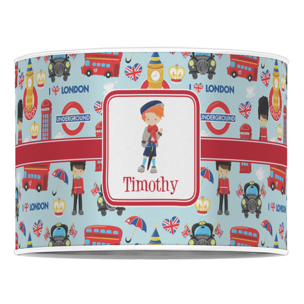 London 16" Drum Lampshade - FRONT (Poly Film)