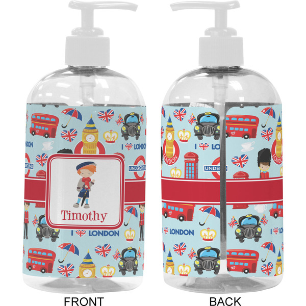 London 16 oz Plastic Liquid Dispenser- Approval- White