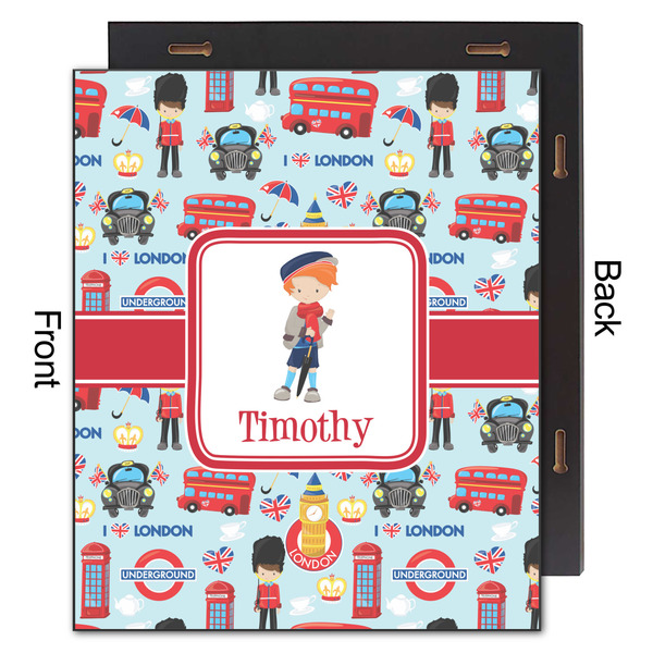 London 20x24 Wood Print - Front & Back View