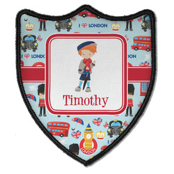 London Iron On Shield Patch B w/ Name or Text