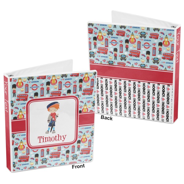 London 3-Ring Binder Front and Back