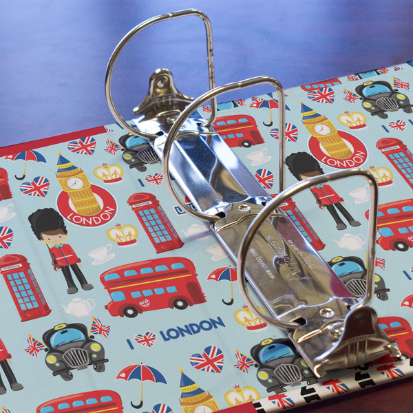 London 3 Ring Binders - Full Wrap - 3" - DETAIL