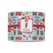 London 8" Drum Lampshade - FRONT (Poly Film)