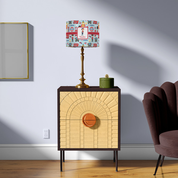 London 8" Drum Lampshade - LIFESTYLE