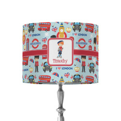 London 8" Drum Lamp Shade - Fabric (Personalized)