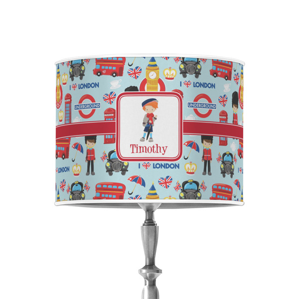 London 8" Drum Lampshade - ON STAND (Poly Film)