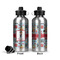 London Aluminum Water Bottle - Front and Back