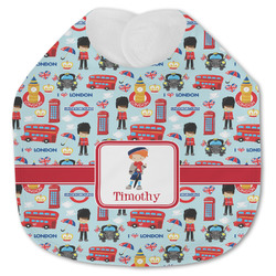 London Jersey Knit Baby Bib w/ Name or Text