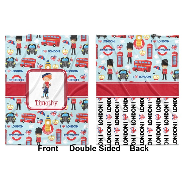 London Baby Blanket (Double Sided - Printed Front and Back)