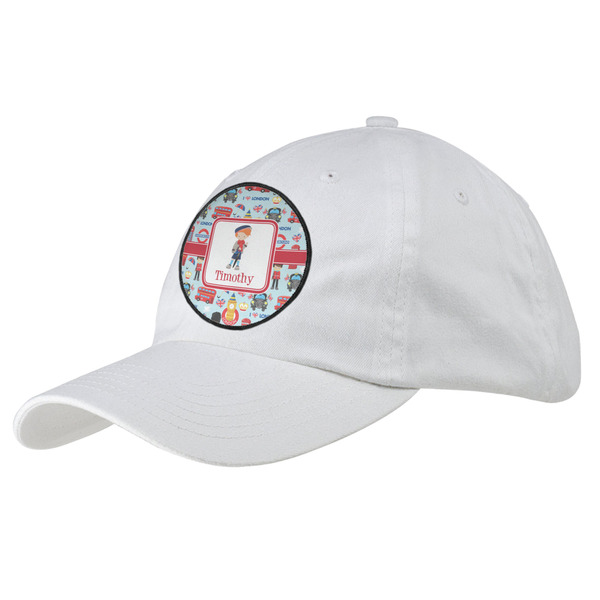 Custom London Baseball Cap - White (Personalized)