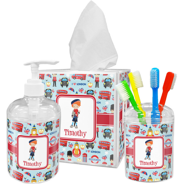London Bathroom Accessories Set (Personalized)