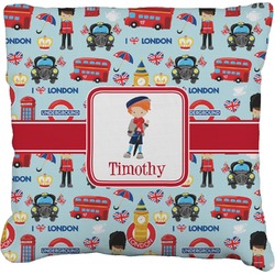 London Faux-Linen Throw Pillow 20" (Personalized)