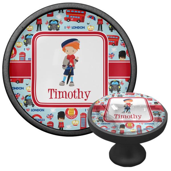 London Cabinet Knob - Black - Multi Angle