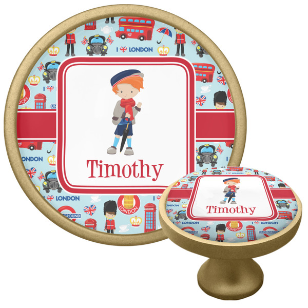 London Cabinet Knob - Gold - Multi Angle