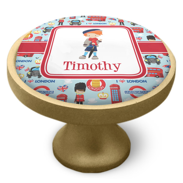 London Cabinet Knob - Gold - Side