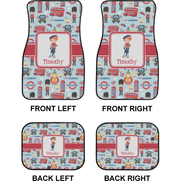 London Car Floor Mats Set (2F + 2B)