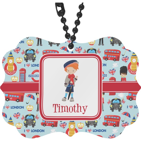 Custom London Rear View Mirror Decor (Personalized)