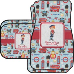 London Car Floor Mats Set - 2 Front & 2 Back (Personalized)
