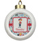 London Ceramic Ball Ornament (Personalized)