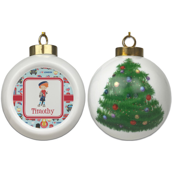 London Ceramic Christmas Ornament - X-Mas Tree (APPROVAL)
