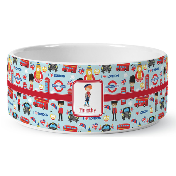 London Ceramic Dog Bowl - Medium - Front
