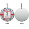 London Ceramic Flat Ornament - Circle Front & Back (APPROVAL)