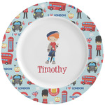 London Ceramic Dinner Plates (Set of 4) (Personalized)