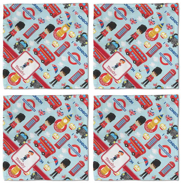 London Cloth Napkins - Personalized Lunch (APPROVAL) Set of 4