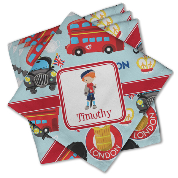 London Cloth Napkins - Personalized Lunch (PARENT MAIN Set of 4)
