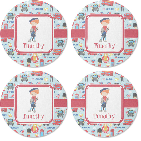 London Coaster Round Rubber Back - Apvl