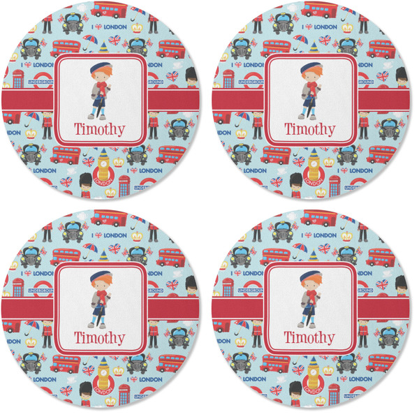 London Coaster Round Rubber Back - Apvl