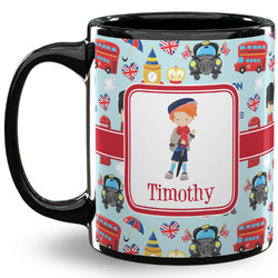 London 11 Oz Coffee Mug - Black (Personalized)