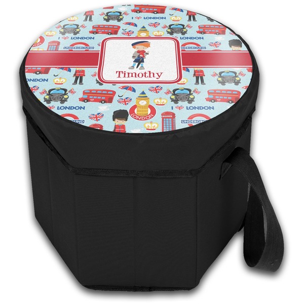 London Collapsible Personalized Cooler & Seat (Closed)