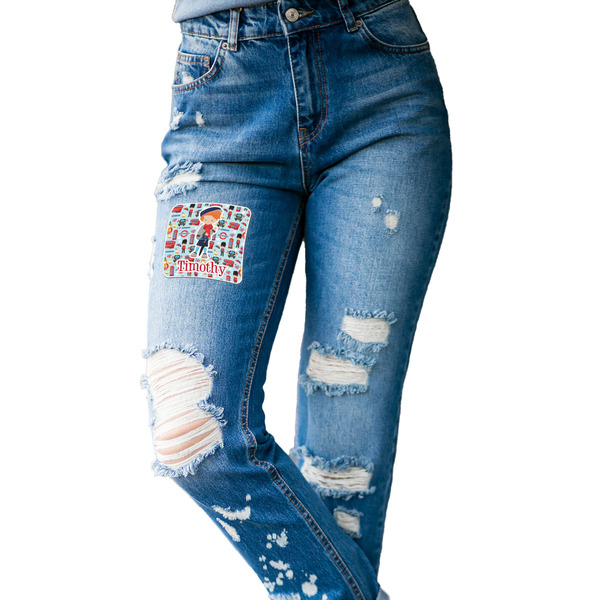 London Custom Shape Iron On Patches - L - single APPROVAL