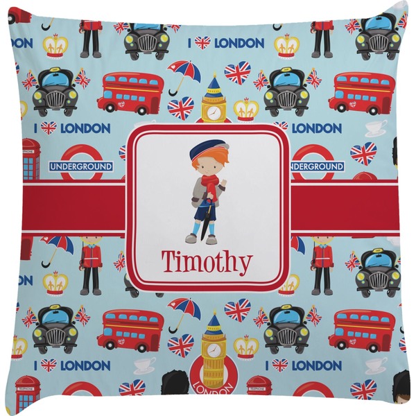 Custom London Decorative Pillow Case (Personalized)