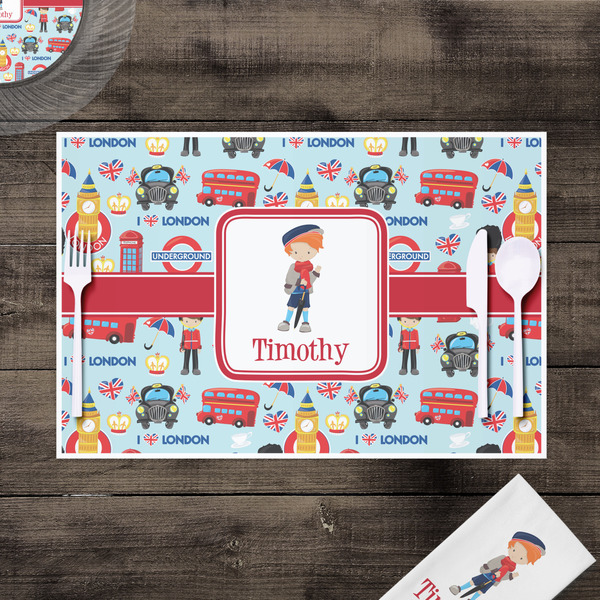 London Disposable Paper Placemat - In Context