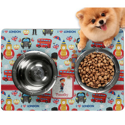 London Dog Food Mat - Small w/ Name or Text