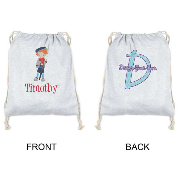 London Drawstring Backpacks - Sweatshirt Fleece - Double Sided - APPROVAL