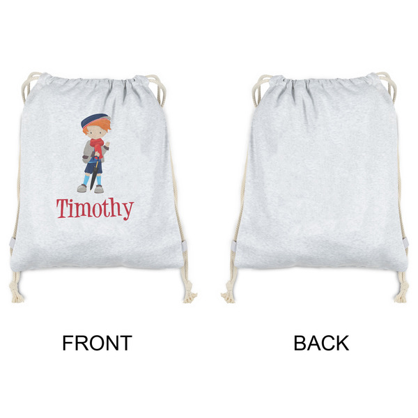 London Drawstring Backpacks - Sweatshirt Fleece - Single Sided - APPROVAL