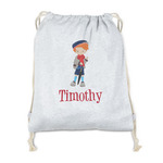 London Drawstring Backpack - Sweatshirt Fleece - Single Sided (Personalized)