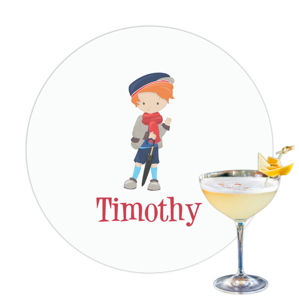 Custom London Printed Drink Topper - 3.25" (Personalized)