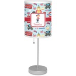 London 7" Drum Lamp with Shade Polyester (Personalized)