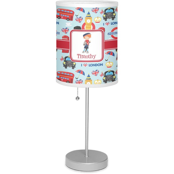 Custom London 7" Drum Lamp with Shade Polyester (Personalized)