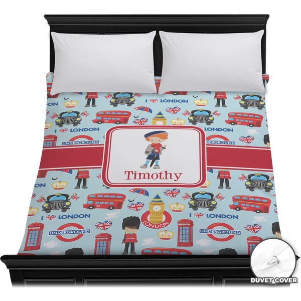 Custom London Duvet Cover - Full / Queen (Personalized)