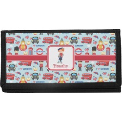 London Canvas Checkbook Cover (Personalized)